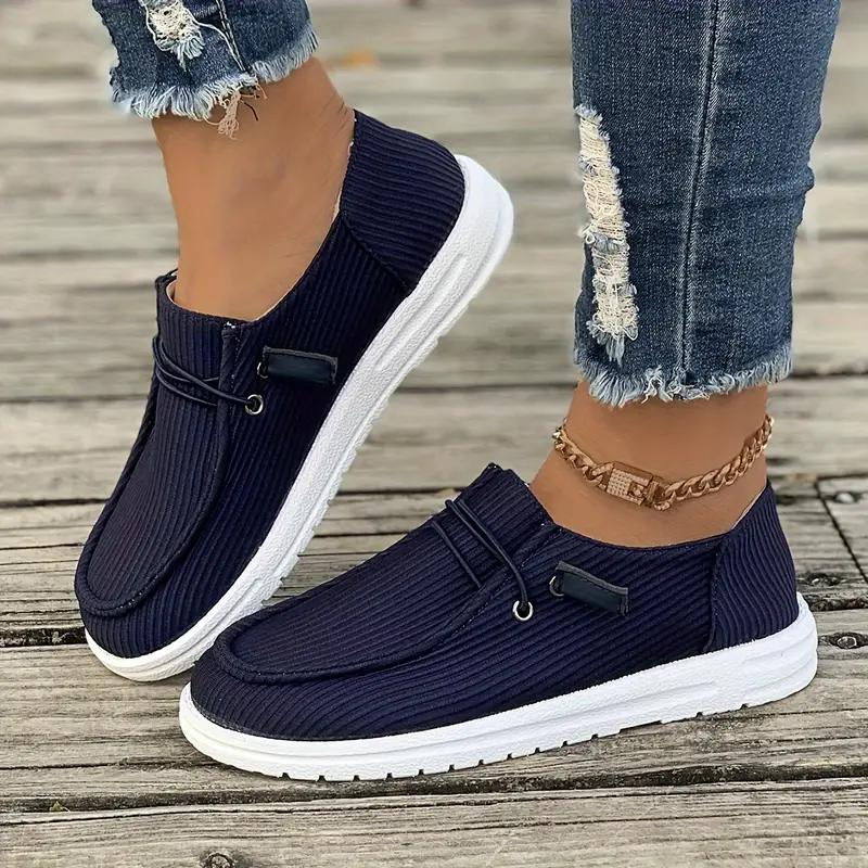 Dame Fritidssko Slip-on Design Høykvalitets Tekstil 4