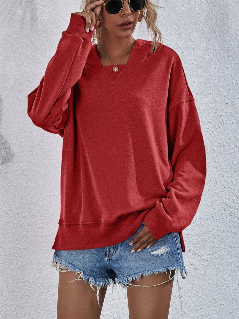Dame Hettegenser Droppede Skuldre 100% Polyester Long Sleeve 12