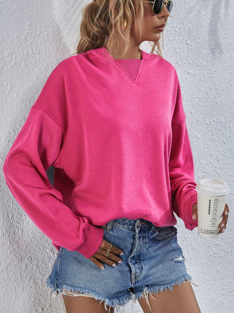 Dame Hettegenser Droppede Skuldre 100% Polyester Long Sleeve 3