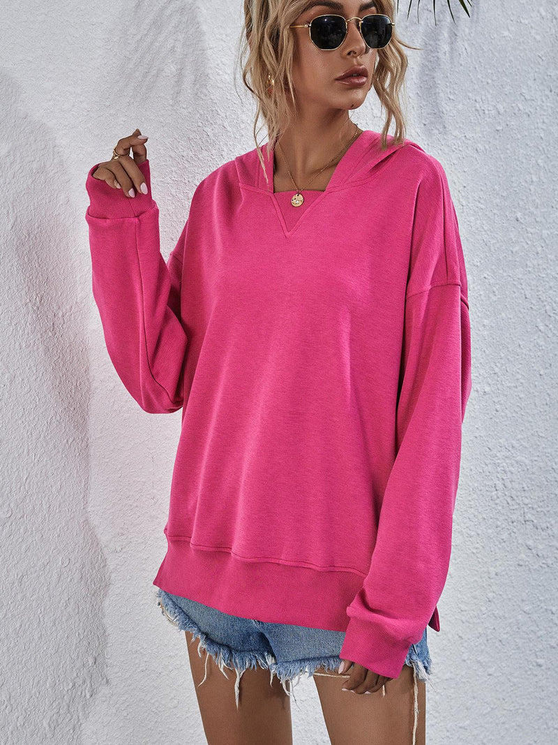 Dame Hettegenser Droppede Skuldre 100% Polyester Long Sleeve 4