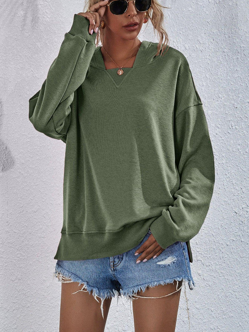 Dame Hettegenser Droppede Skuldre 100% Polyester Long Sleeve 7
