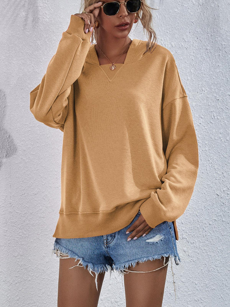 Dame Hettegenser Droppede Skuldre 100% Polyester Long Sleeve 8