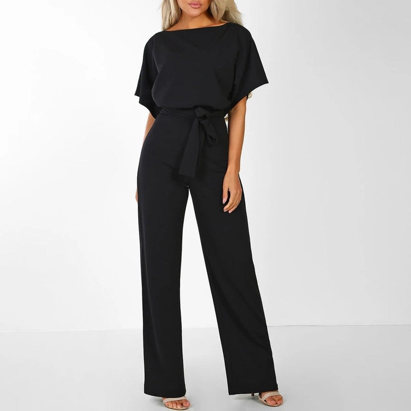 Dame Jumpsuit Med Låst Midje Og Vide Ben 2