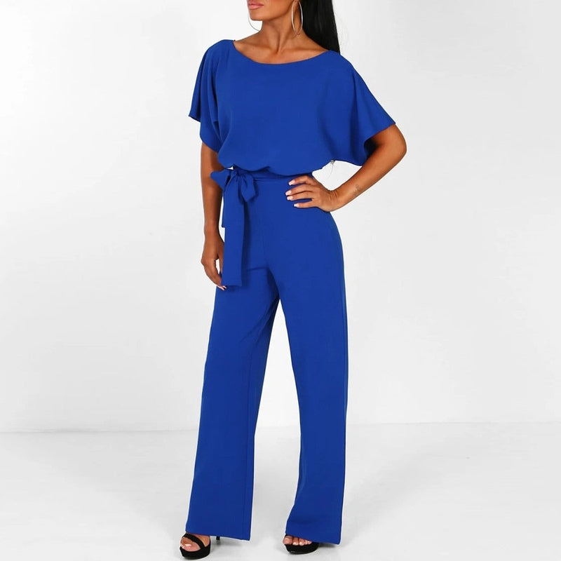 Dame Jumpsuit Med Låst Midje Og Vide Ben 3