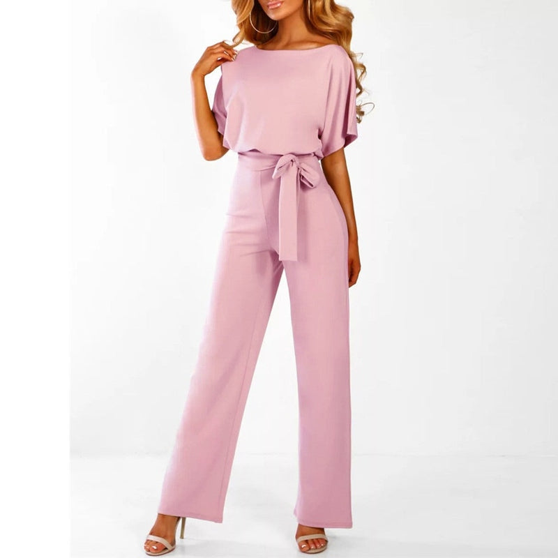 Dame Jumpsuit Med Låst Midje Og Vide Ben 6