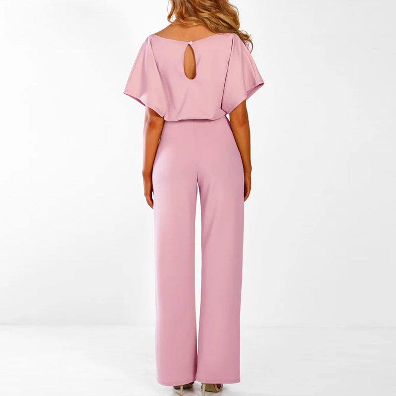 Dame Jumpsuit Med Låst Midje Og Vide Ben 7