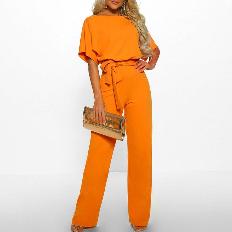 Dame Jumpsuit Med Låst Midje Og Vide Ben 9