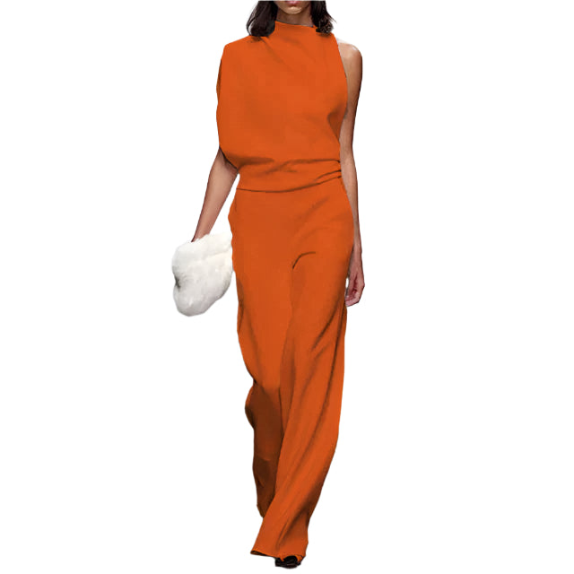 Dame Jumpsuit Uten Ermer Moderne Design 0