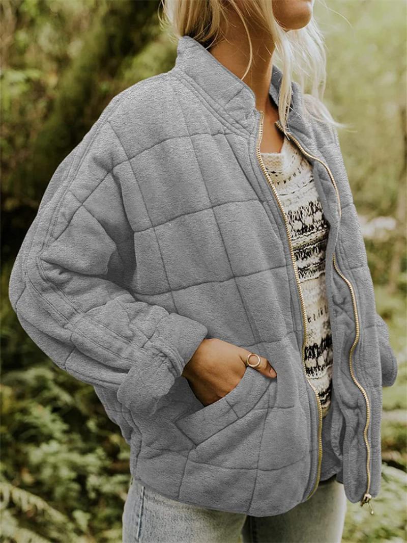 Dame Quilted Jakke Oversized Passform 1