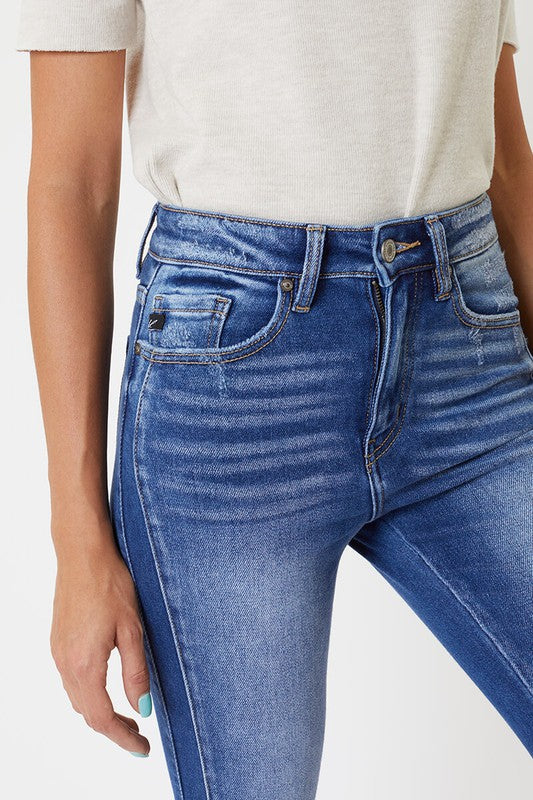 Dame Skinny Jeans Høy Midje med Detaljer 3