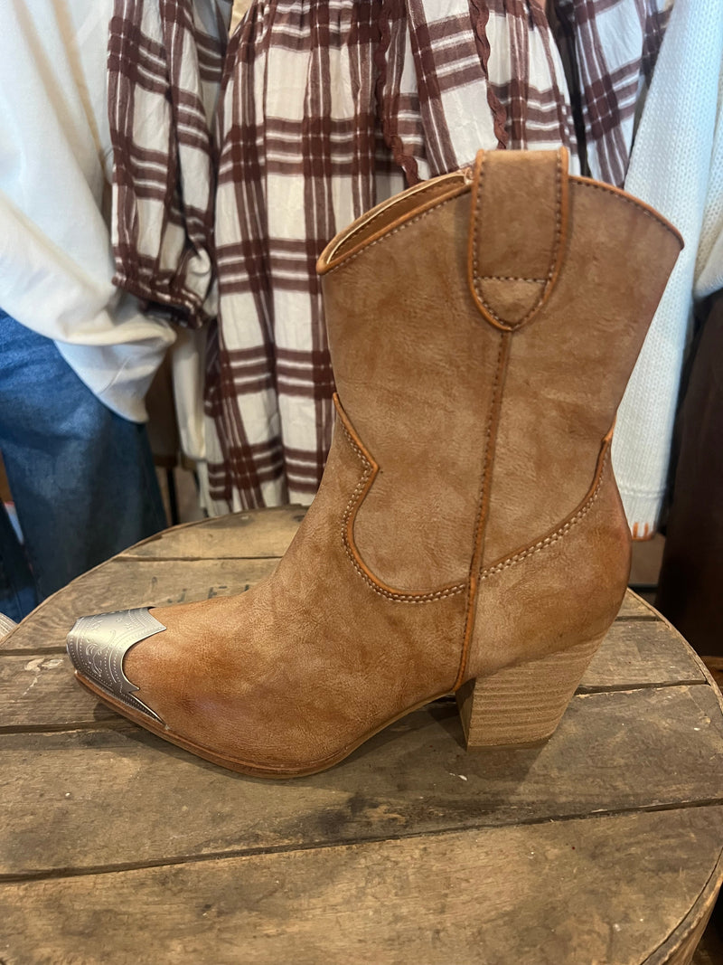 Dame Støvletter Casual Skinn Western 1