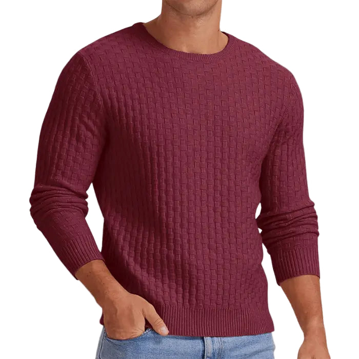 Dame Strikket Genser med Rund Hals 9