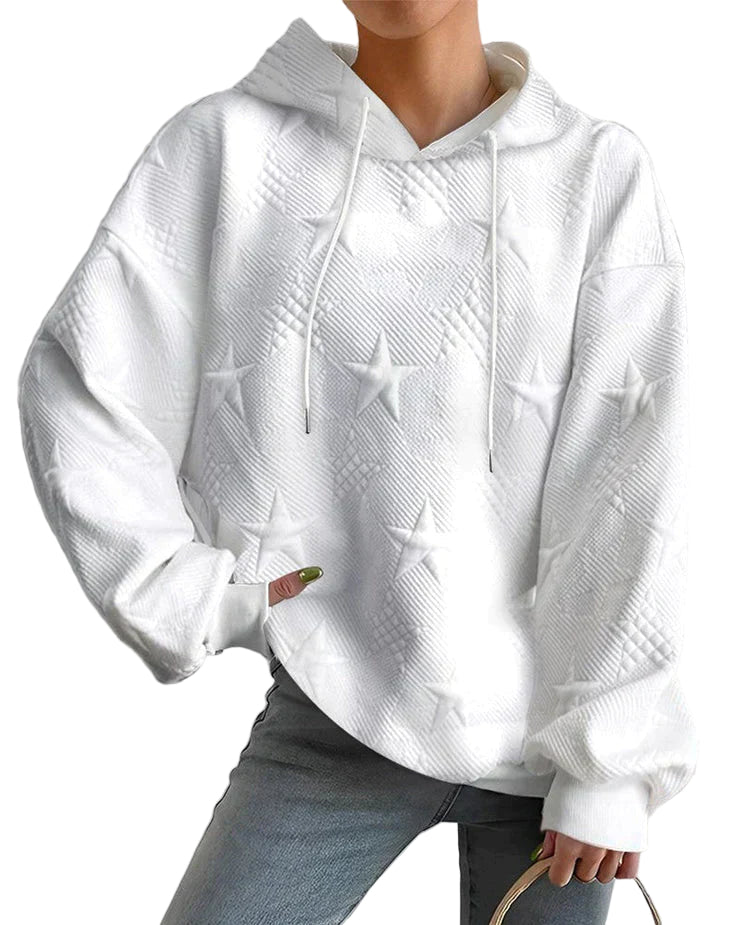 Dame Sweatshirt Tidløst Design Med Ribbet Detaljer 0