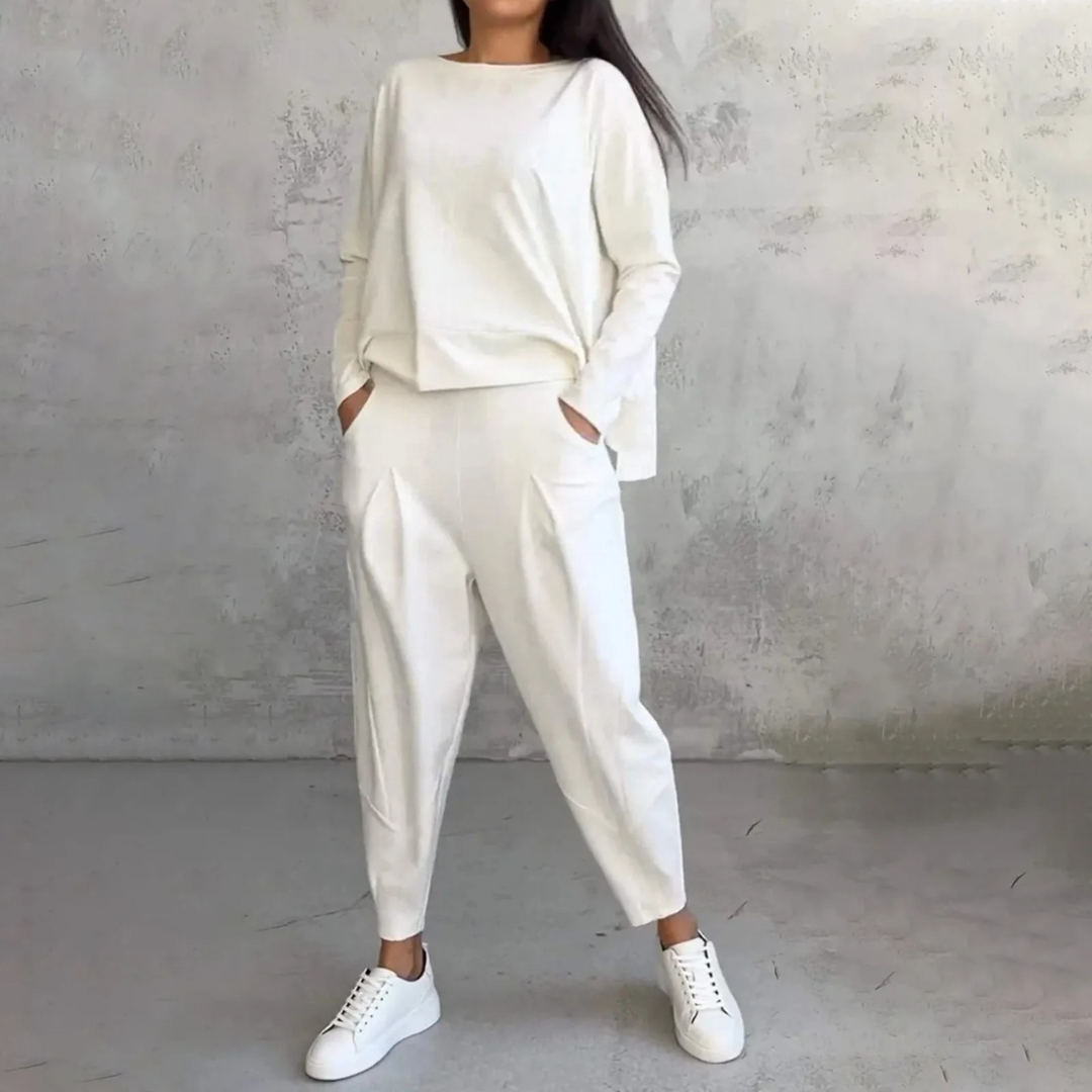 Dame To-delt Sett Med Moderne Snitt - Matchende Sett Dame 0