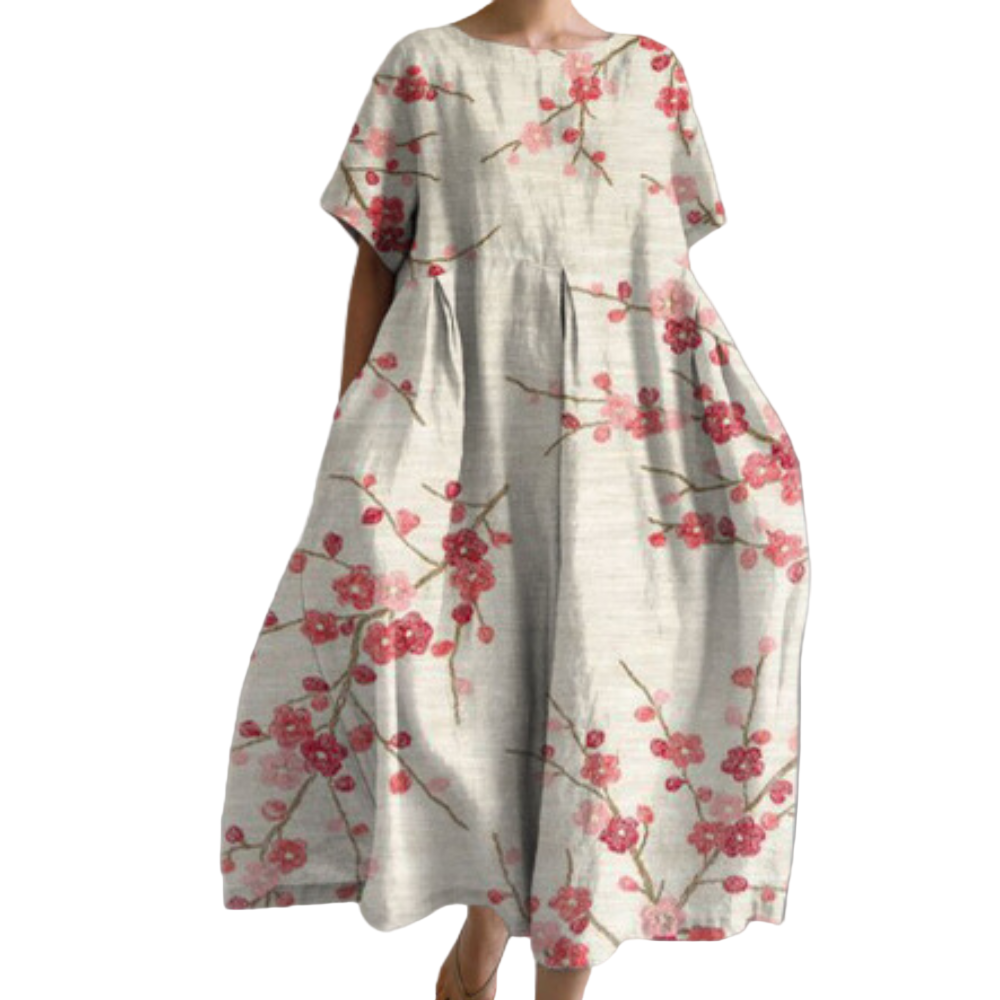 Damekjole Avslappet Snitt Rund Hals Myk og Behagelig 0