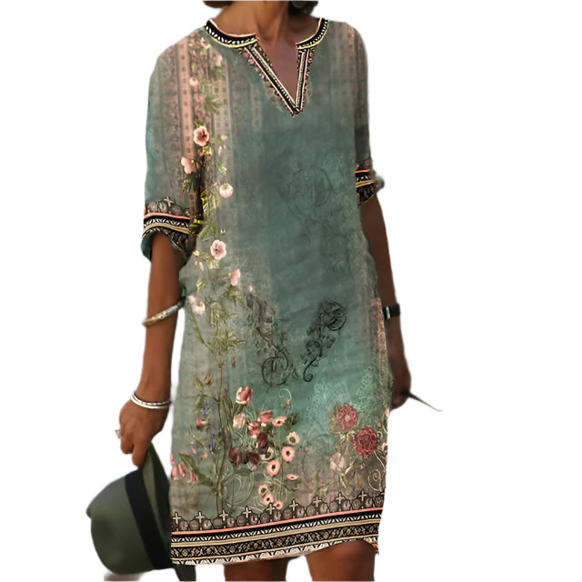 Damen Maxi Kjole Moderne Lett Stoff 0