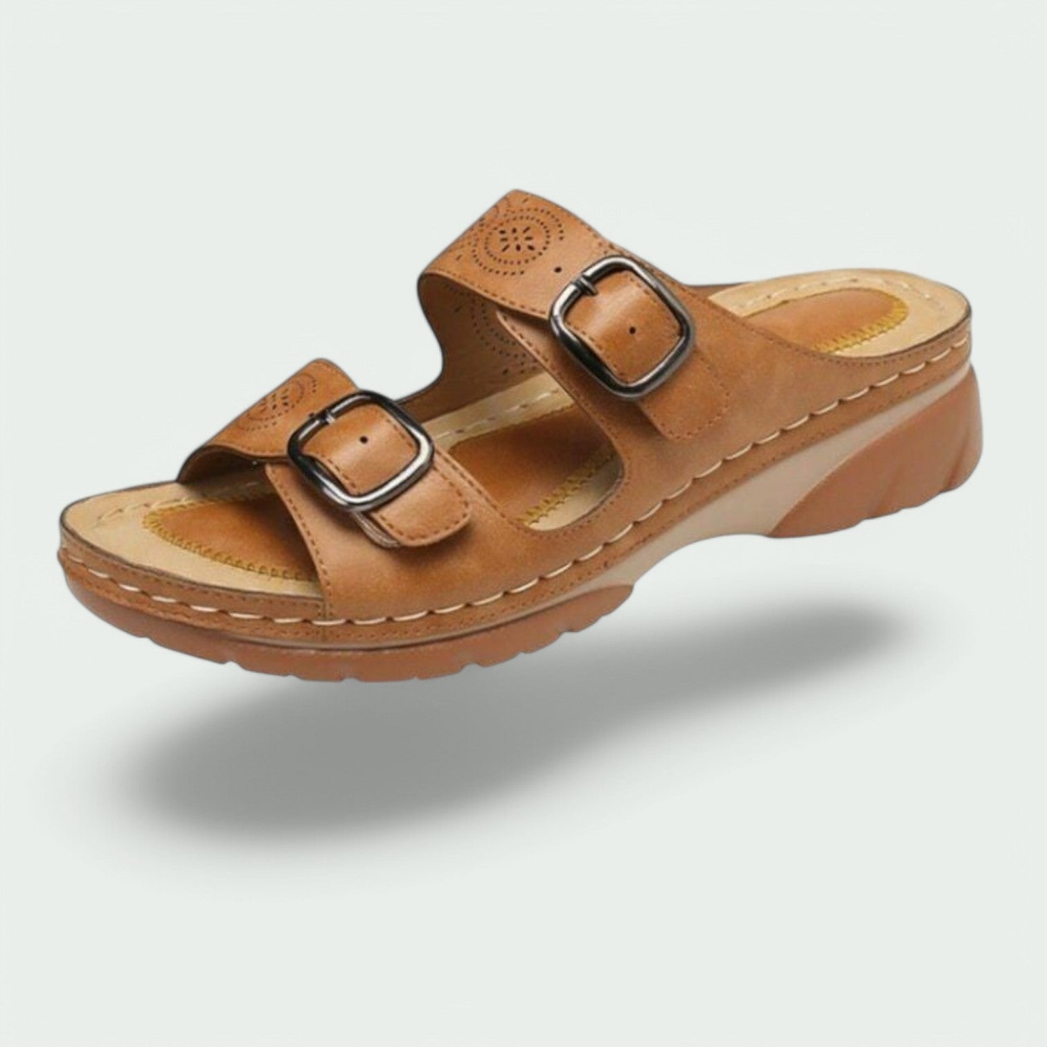 Damens Sandaler med Bred Hæl og Justerbar Design 1