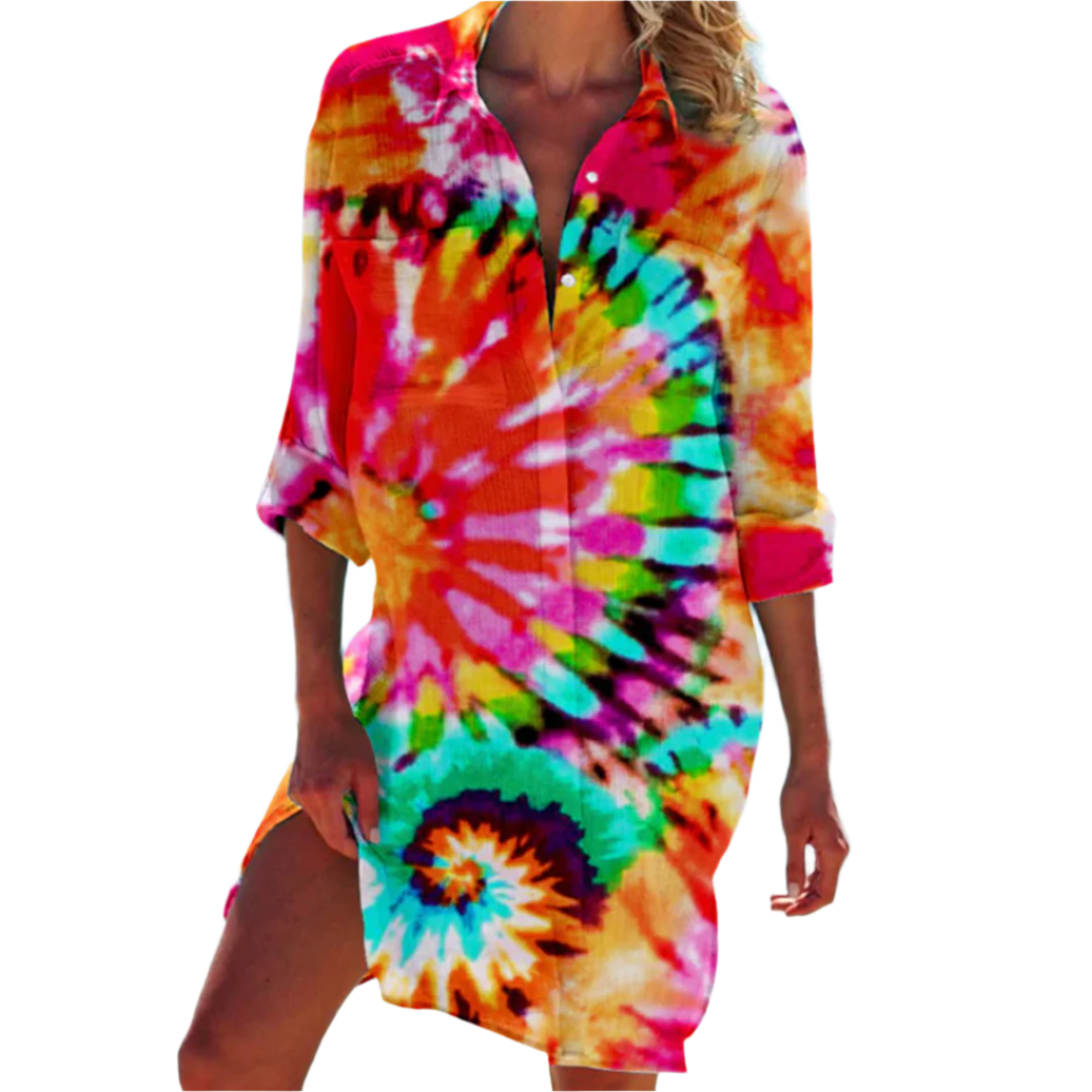 Damens Sommer Skjorte A-Linje Design 0