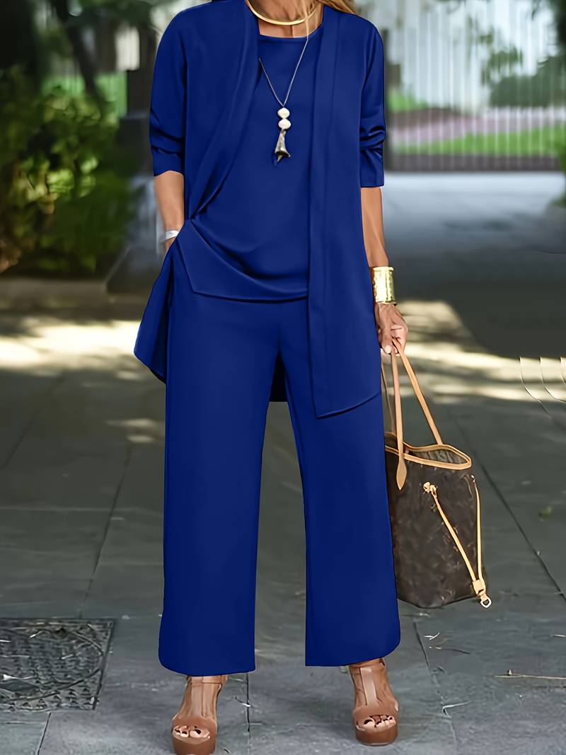 Dames Driedelt Set Buksepakke Komfortabelt Design 5