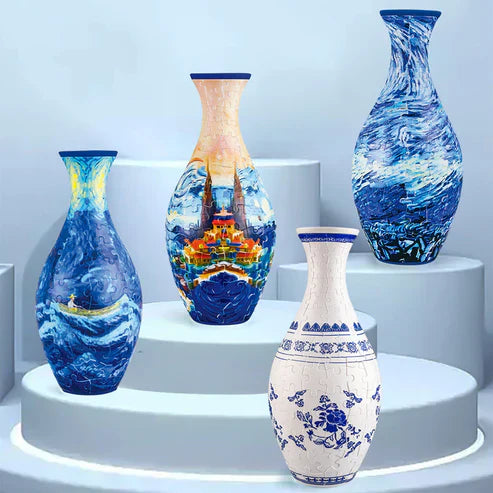 Dekorativ Blomstervase 3D Puslespill Design for Hjemmet 4
