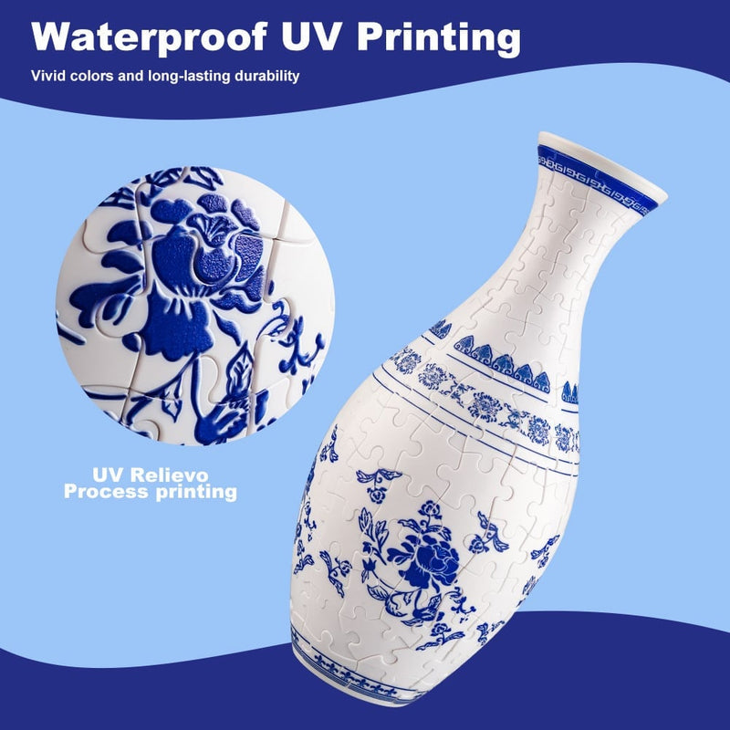 Dekorativ Blomstervase 3D Puslespill Design for Hjemmet 7
