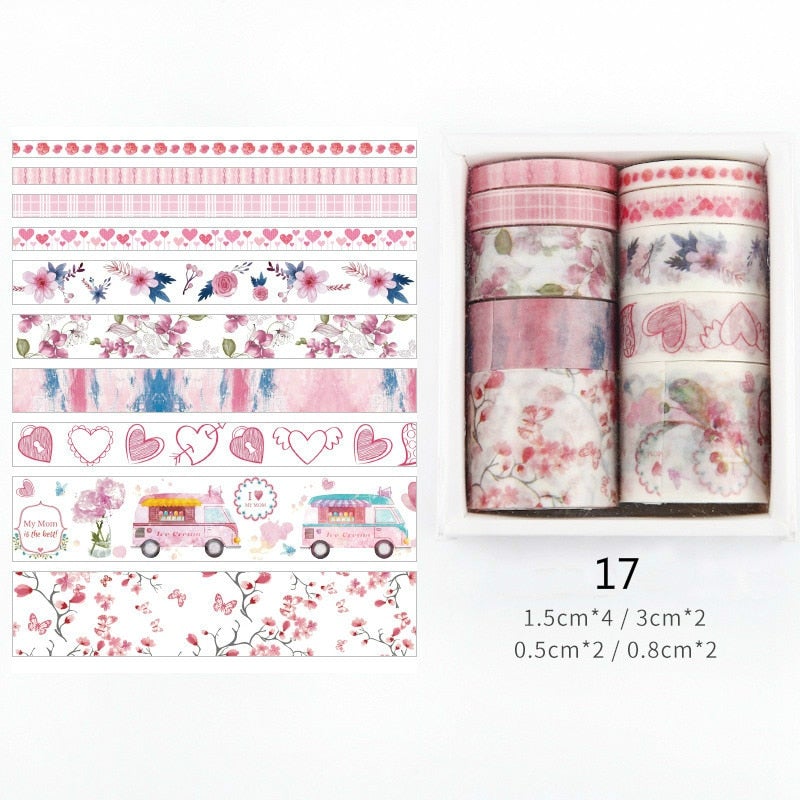 Dekorative Washi Tape-Sett