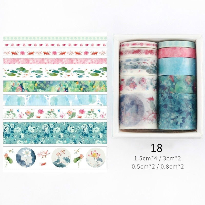 Dekorative Washi Tape-Sett