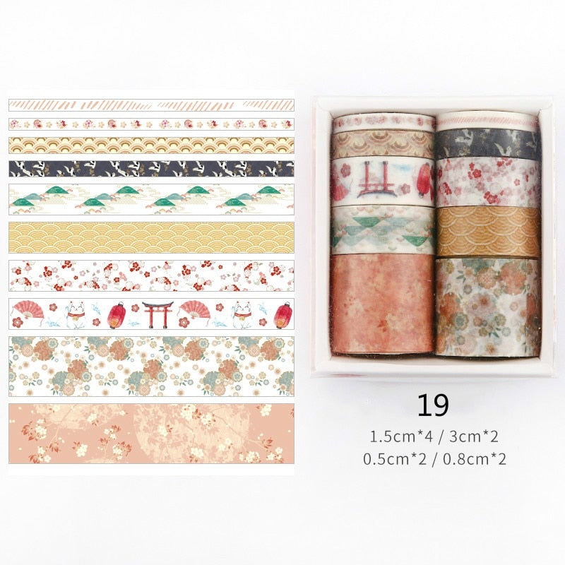 Dekorative Washi Tape-Sett