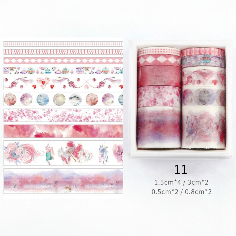 Dekorative Washi Tape-Sett