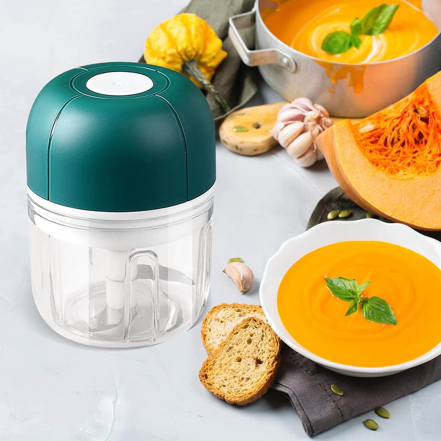 Elektrisk Hvitløkspresse