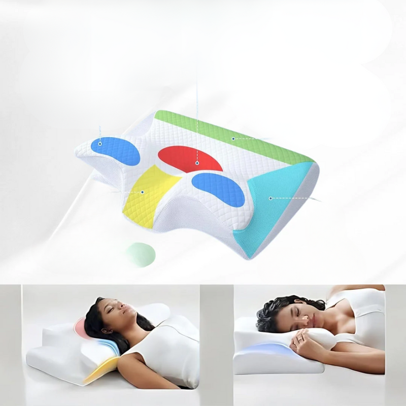 Ergonomisk Nakke- og Ryggpute Justerbar Komfort 2