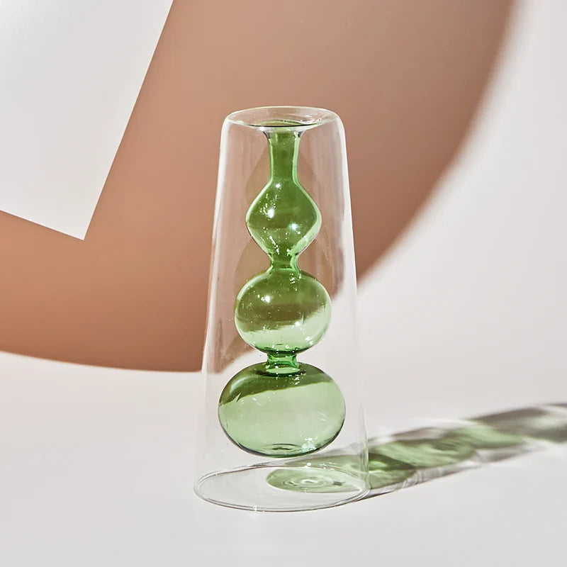 Fargerik Glassvase Skandinavisk Design 11