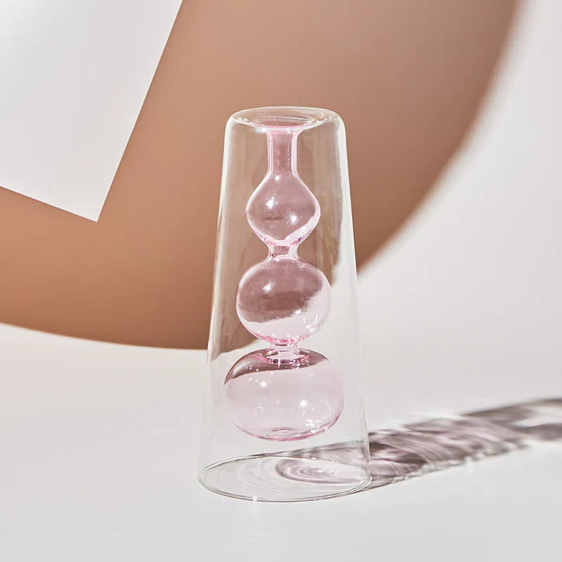 Fargerik Glassvase Skandinavisk Design 14