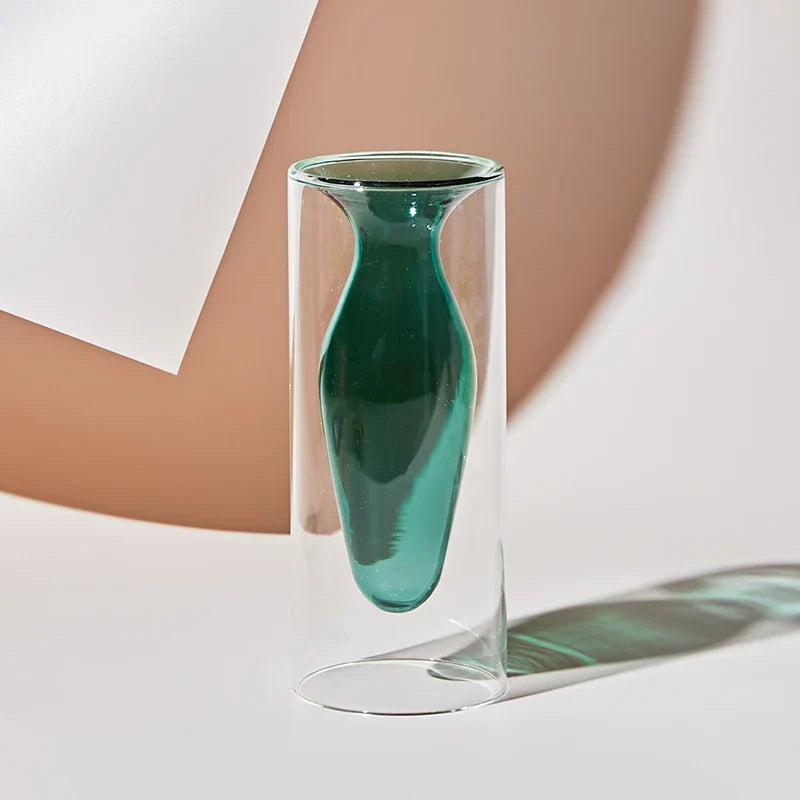 Fargerik Glassvase Skandinavisk Design 16
