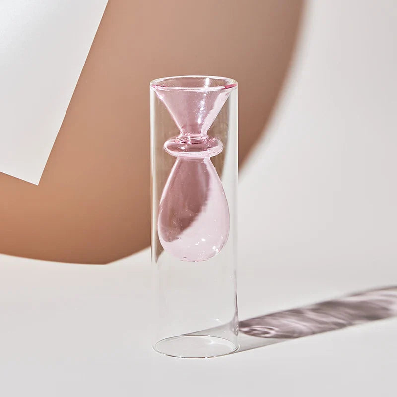 Fargerik Glassvase Skandinavisk Design 8