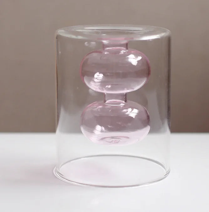 Fargerik Glassvase Skandinavisk Design 9