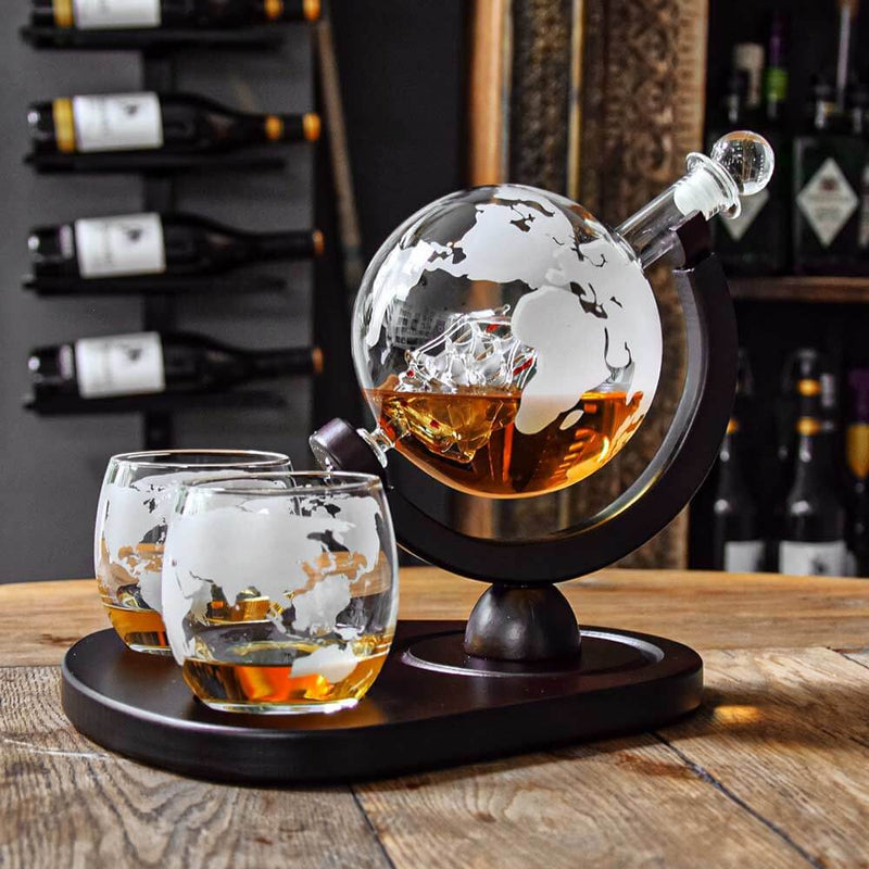 Globe Whisky Karaffelsett