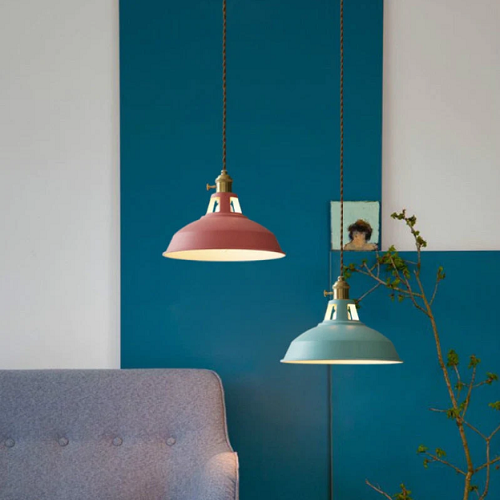 Hengende Lampe i Vintage Stil med Pastellfarger 2