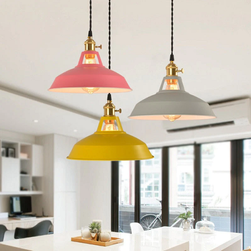 Hengende Lampe i Vintage Stil med Pastellfarger 3