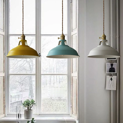 Hengende Lampe i Vintage Stil med Pastellfarger 4