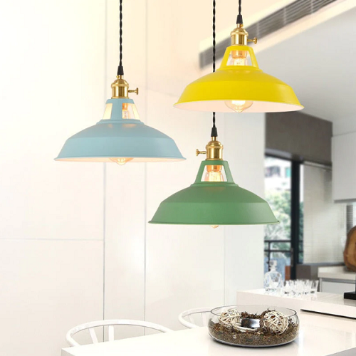 Hengende Lampe i Vintage Stil med Pastellfarger 6