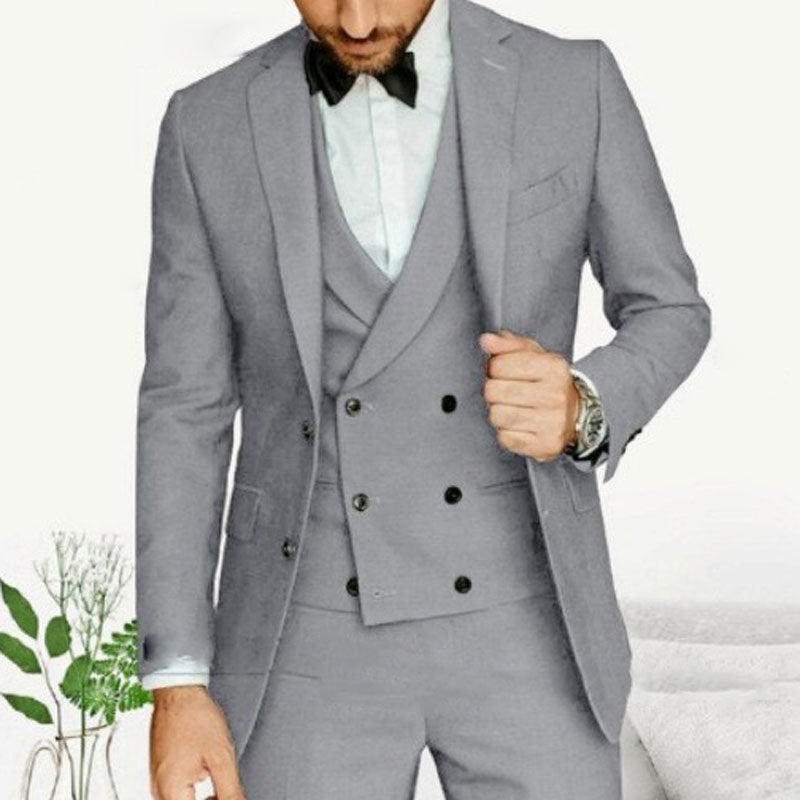 Herre 3-delt Dress Set Blazer Vest Bukser 5