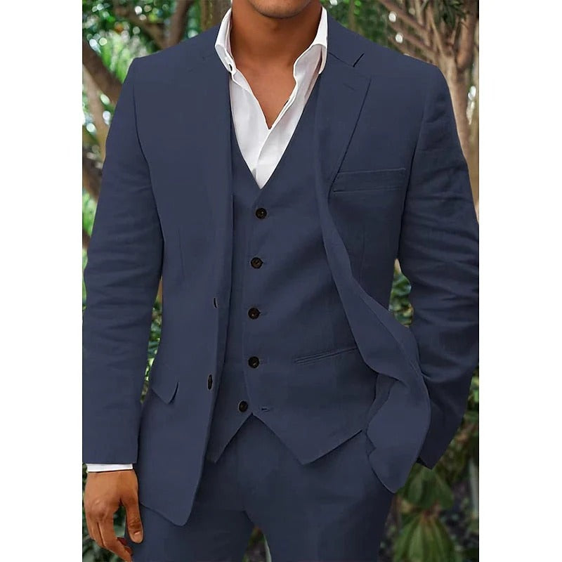 Herre 3-delt Dress med Vest 6