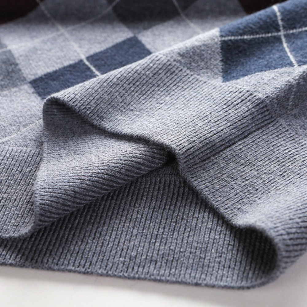 Herre Ærmeløs Sweater V-hals 1