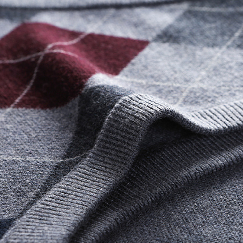 Herre Ærmeløs Sweater V-hals 2