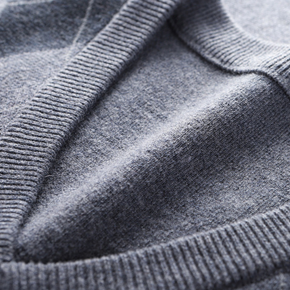 Herre Ærmeløs Sweater V-hals 5