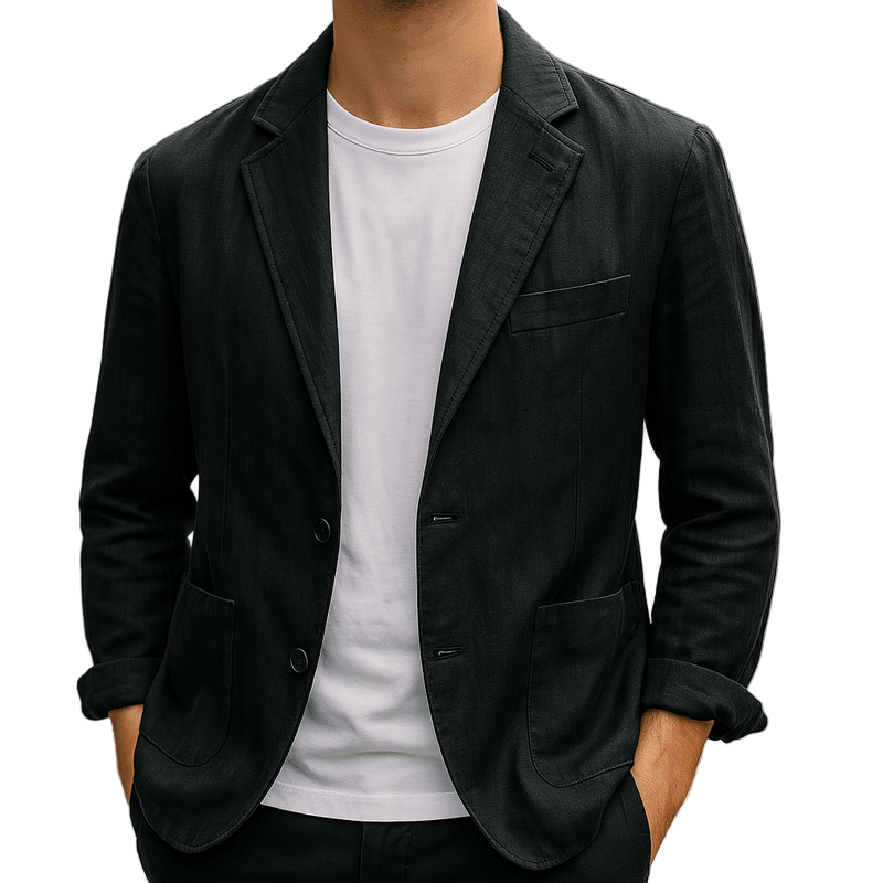 Herre Blazer Skræddersydd Lett Slim Fit for Formelle og Uformelle Anledninger 0