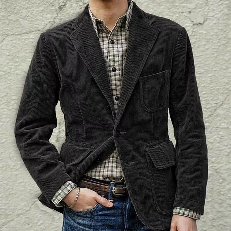 Herre Blazer og Vest Sett i Cord 3