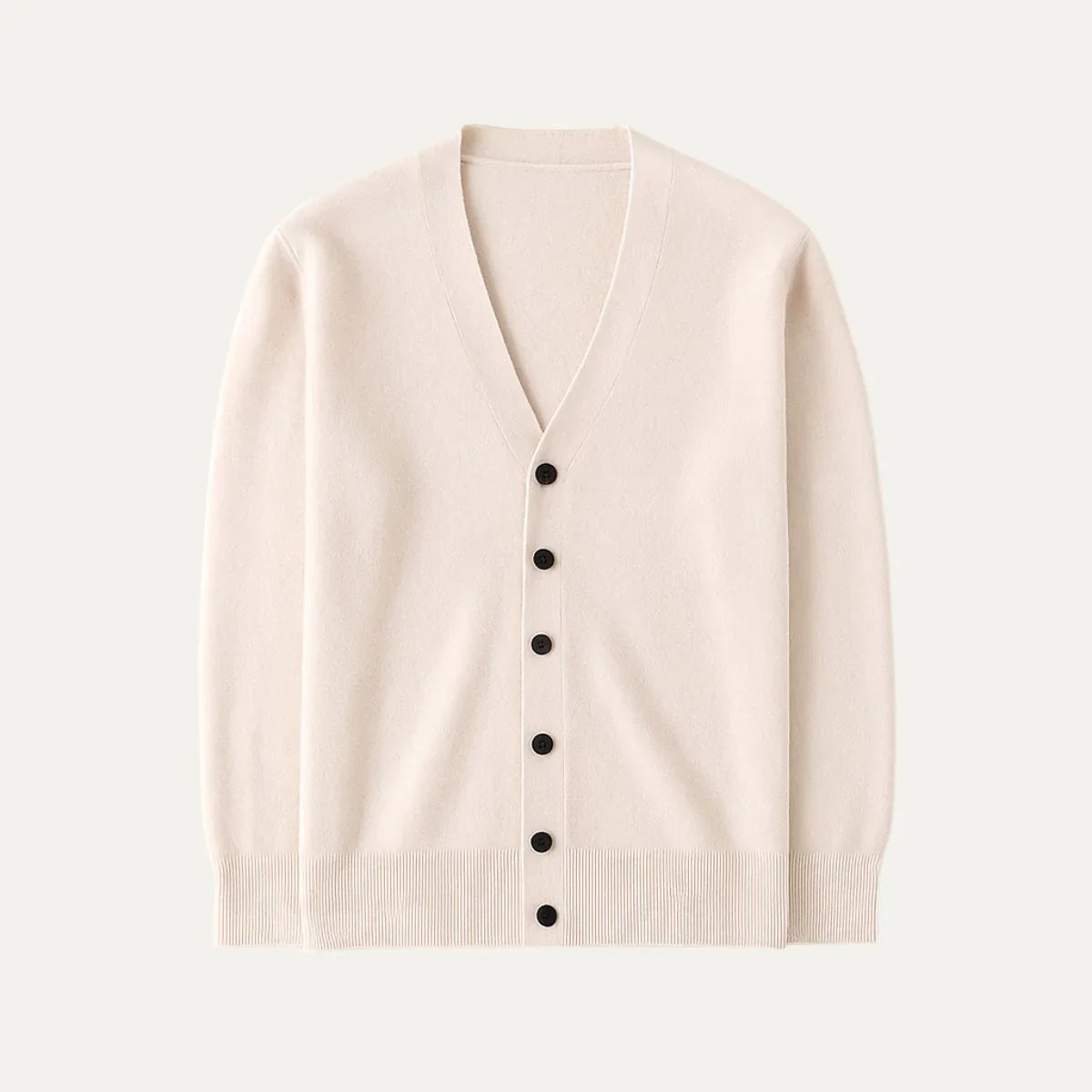 Herre Cashmere Cardigan med Knapp 2