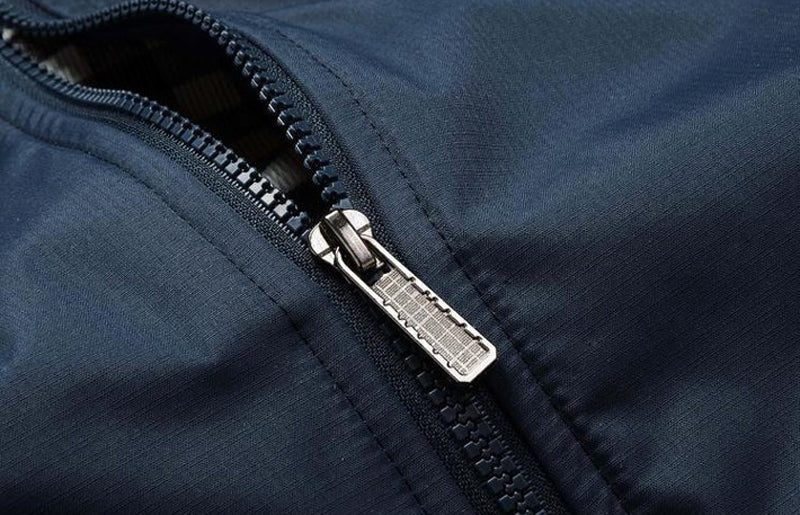 Herre Casual Jakke med Stående Krage 6